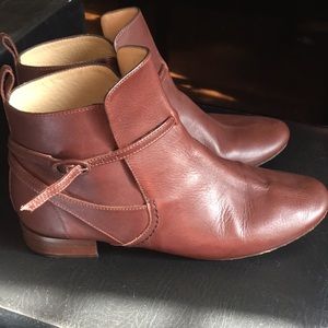 Repetto Brown Leather Ankle Boots